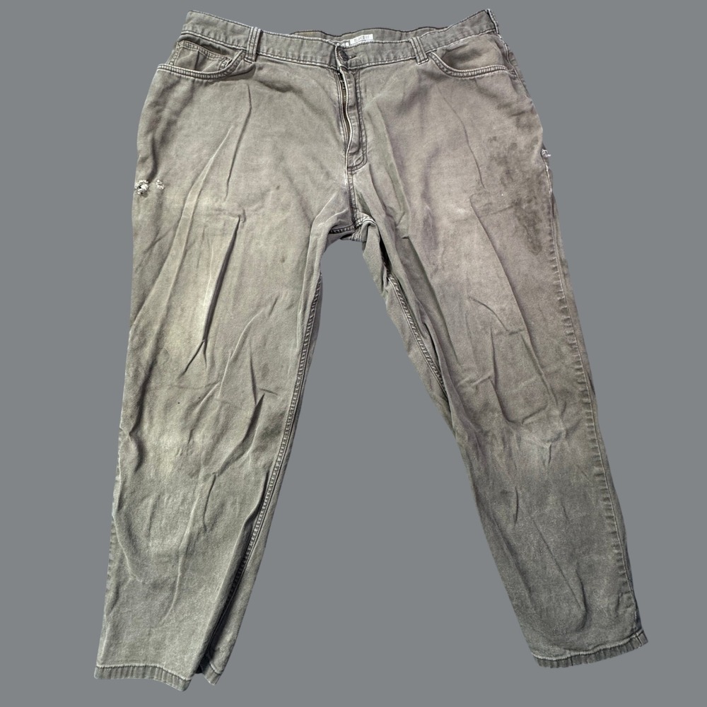 Carhartt Rugged Flex Relaxed Fit Canvas Work Pants Mens 42x30 Brown Streetwear
